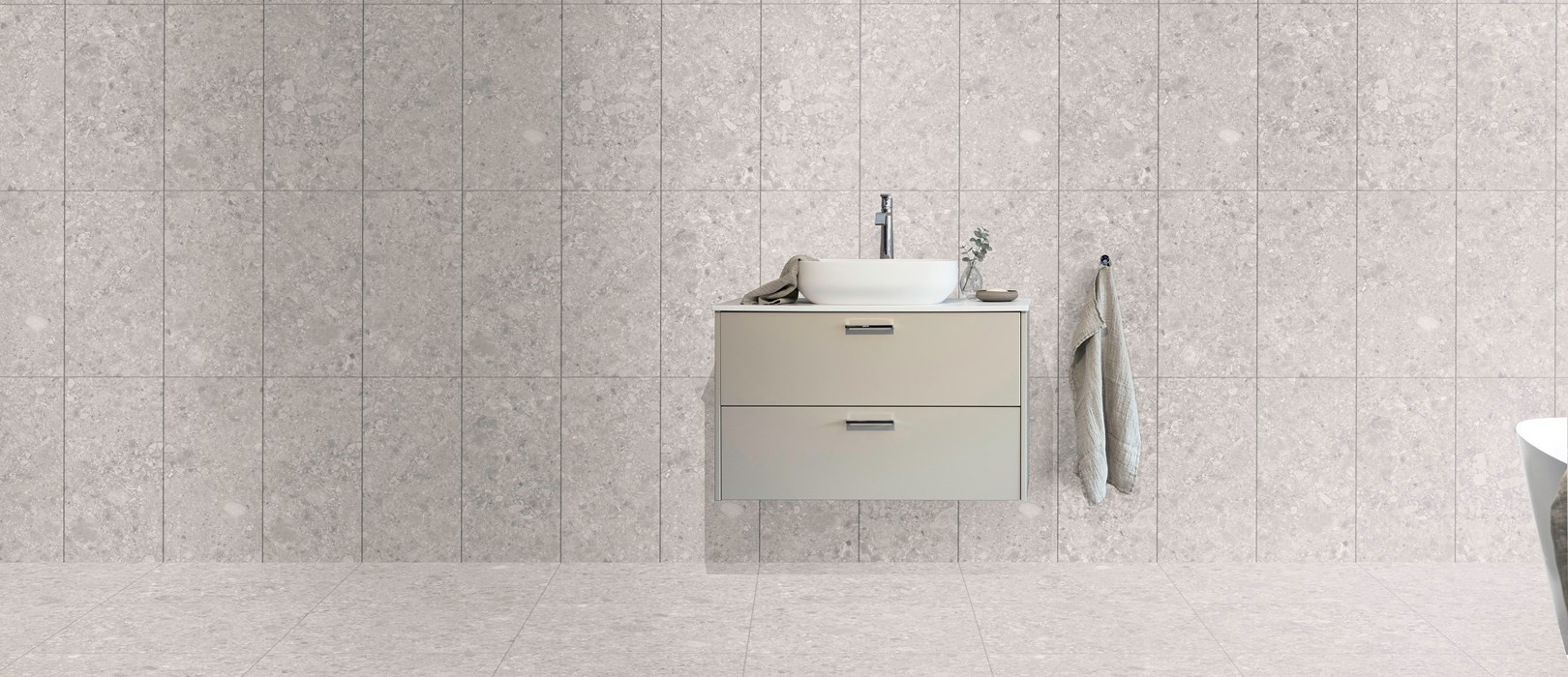 Badrum Rak Ceppo Design Grey V30x60 G60x60