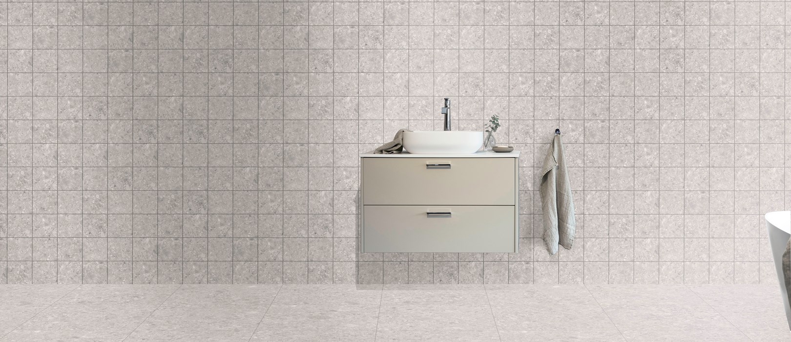Badrum Rak Ceppo Design Grey V15x15 G60x60