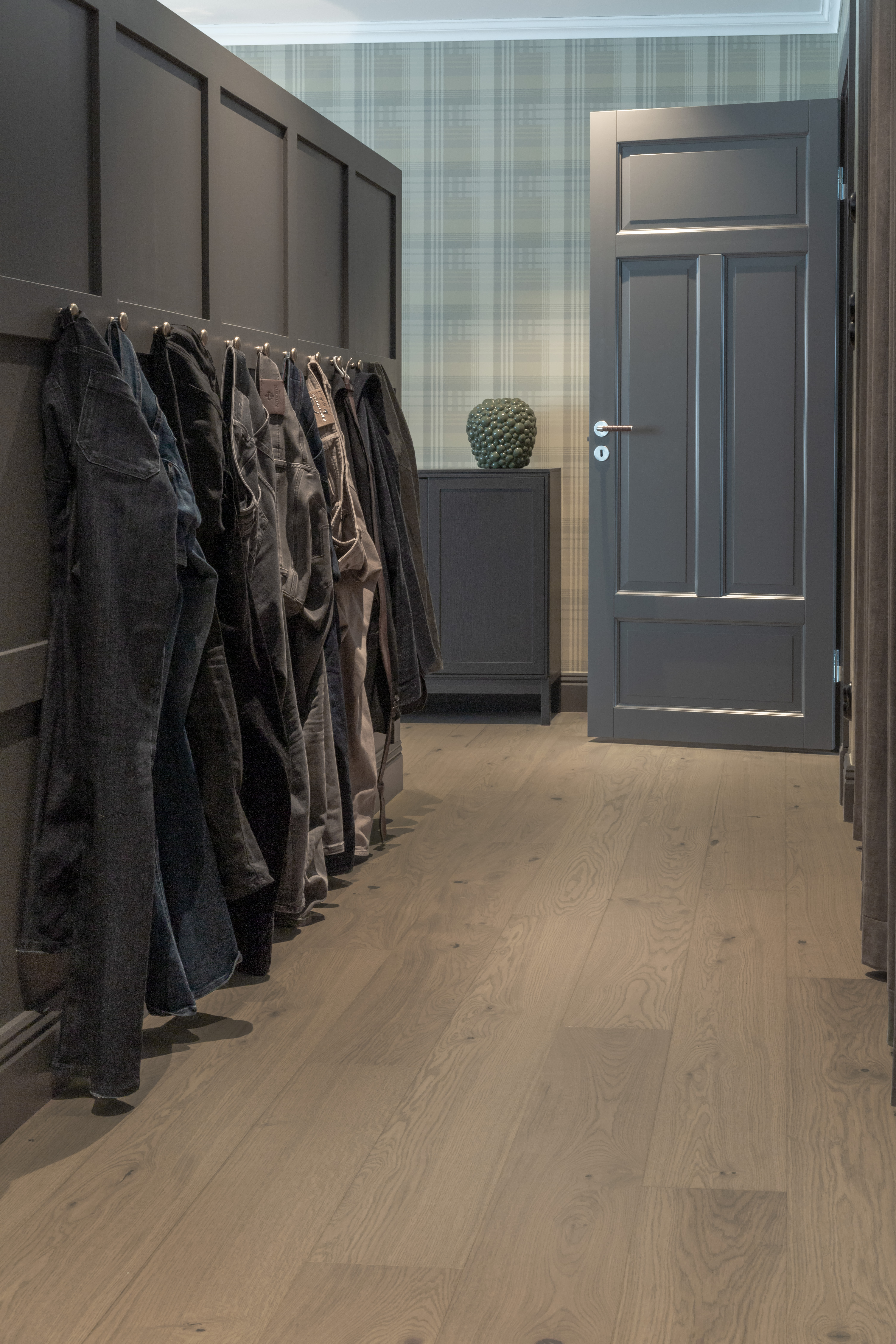 Maxwood XL Ek Natur Elegant Grå 137045 Byxor