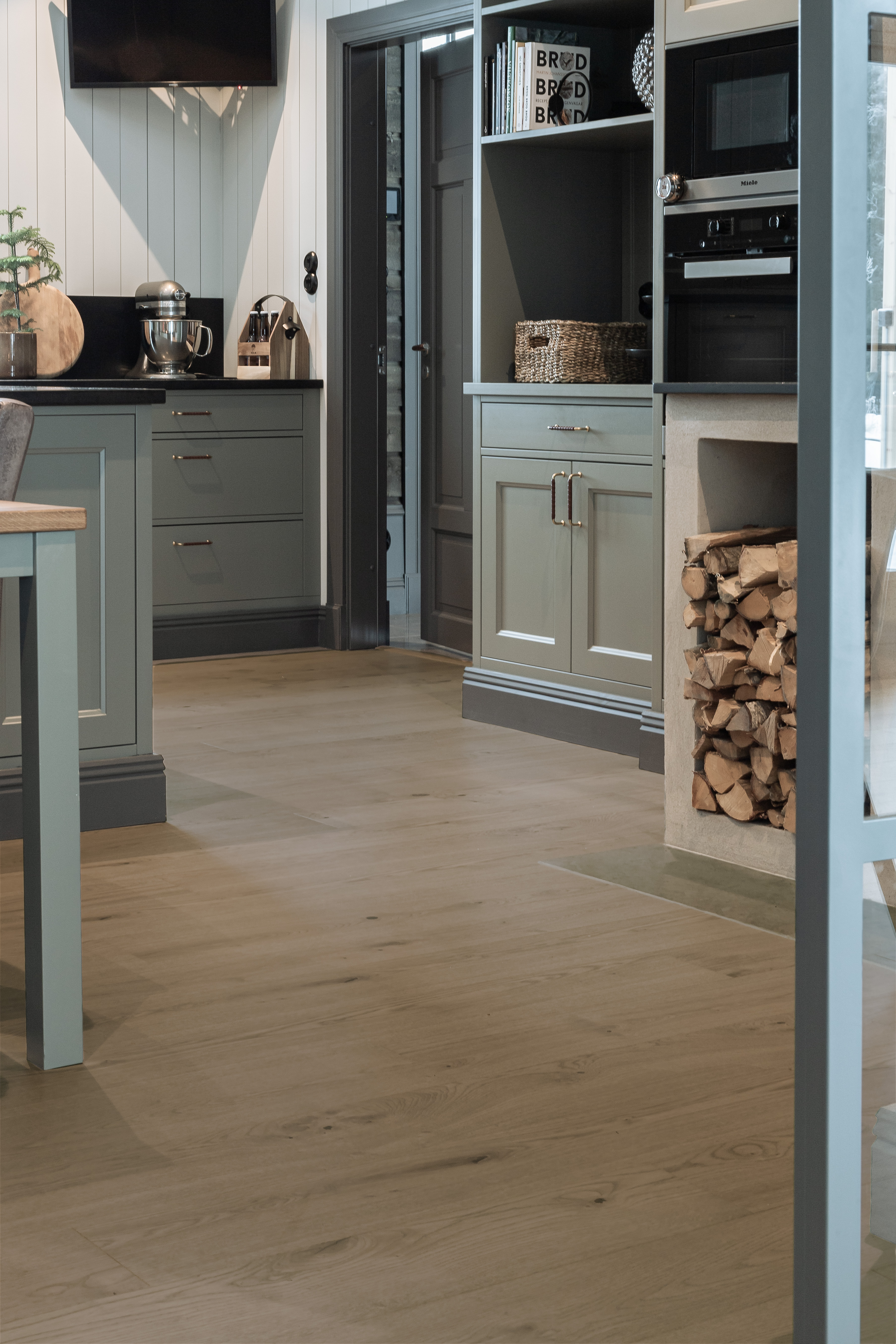 Maxwood XL Ek Natur Elegant Grå 137045 Kök